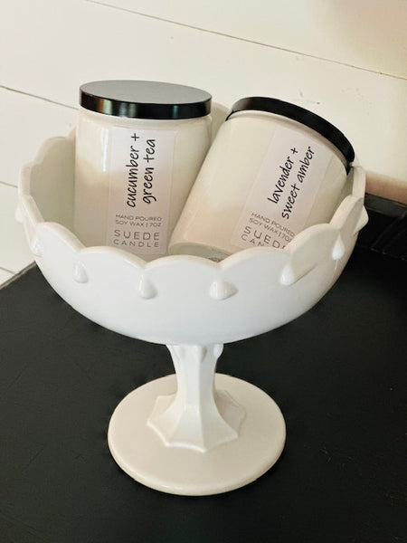 WHITE FARMHOUSE CROCK